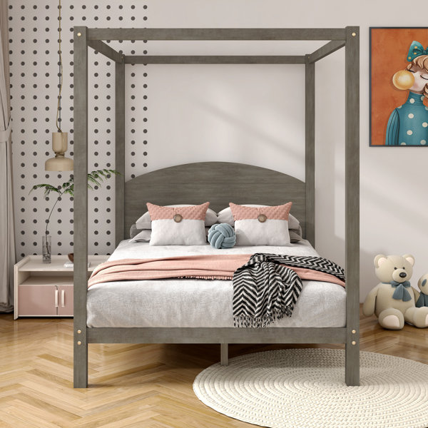 Hokku Designs Asna Full/Double Canopy Bed | Wayfair